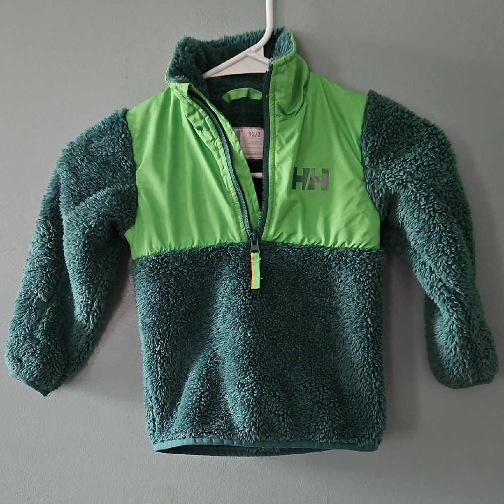 Helly Hansen Toddler Two-Tone Green Fleece Jacket